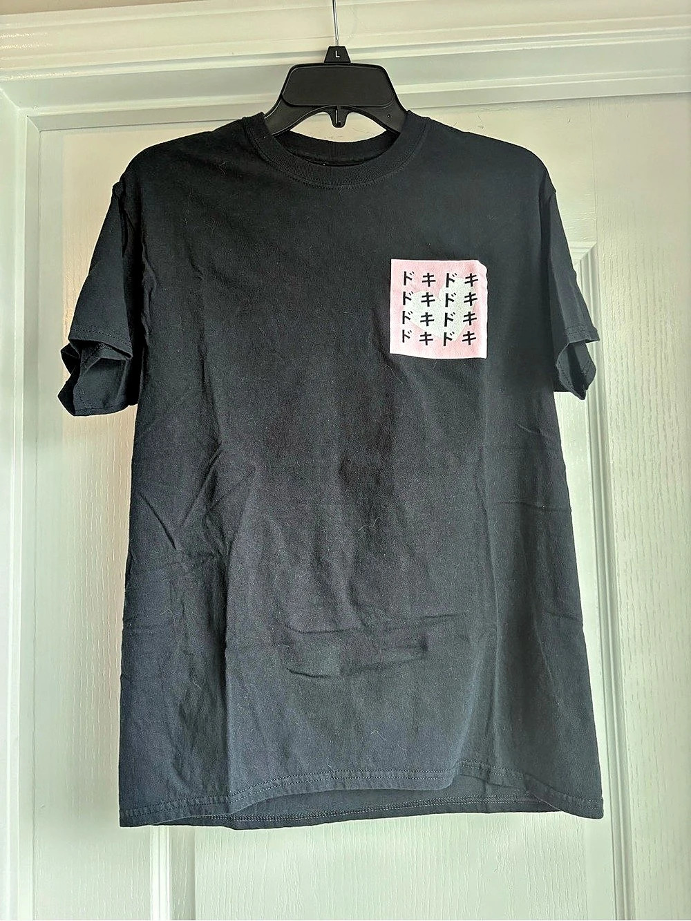 FOUREYES x Basedkawaii Doki Anime Tee Black & Pink Medium
